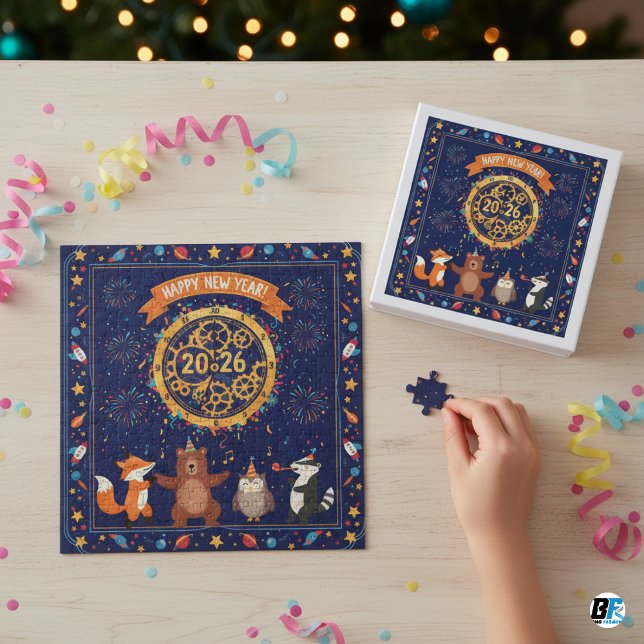 Joyeux Nouvel An 2026 Enfants Puzzle (Créateur téléchargé)