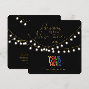 Joyeux Nouvel An Entreprise Business Logo Vacances