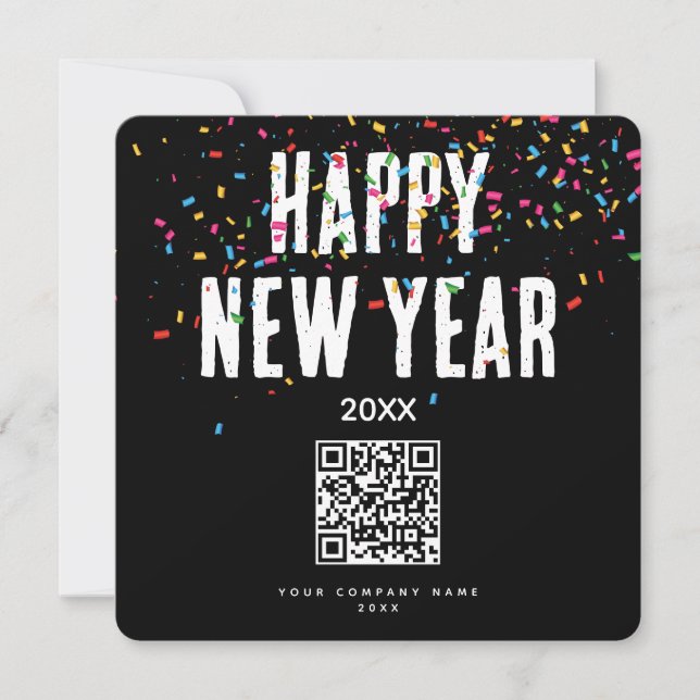 Joyeux Nouvel An Entreprise Entreprise QR Code vac (Devant)