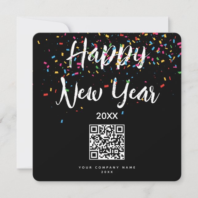 Joyeux Nouvel An Entreprise Entreprise QR Code vac (Devant)