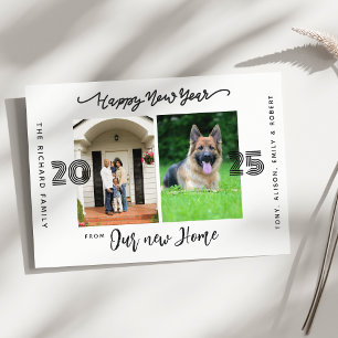 Joyeux Nouvel An Nous avons Déménagé Faire-part