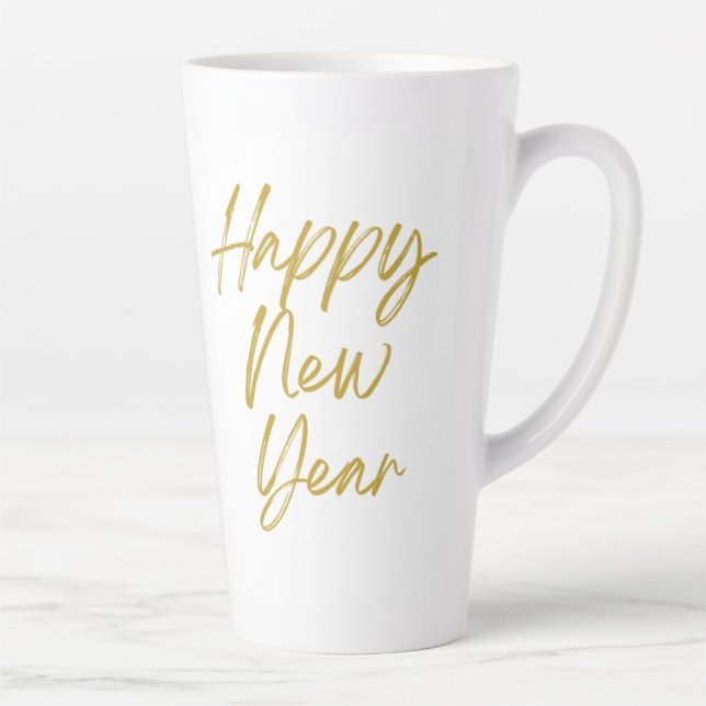Joyeux Nouvel An Tall Latte Mug (Droite)