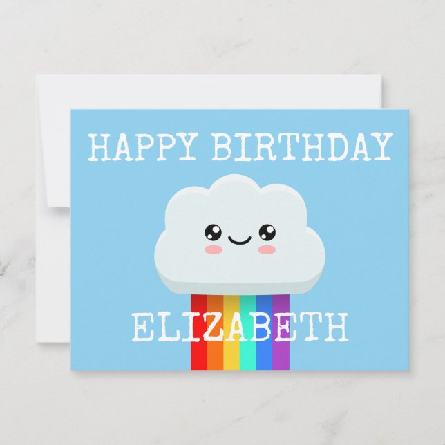 Joyeux nuage d'anniversaire (Devant)
