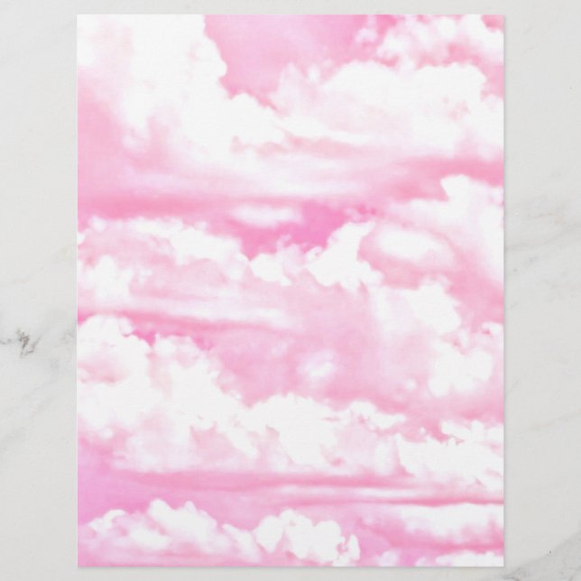 Joyeux nuages rose pastel (Devant)