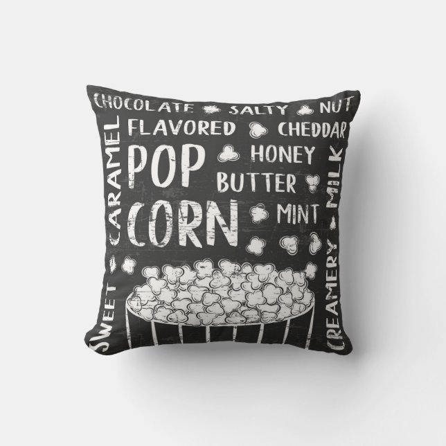 Joyeux Oreiller à la fête du pop-corn Retro (Recto)