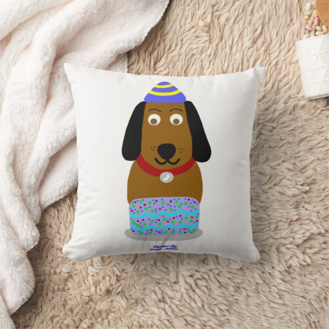 Joyeux Oreiller Carré Pup (Couverture)