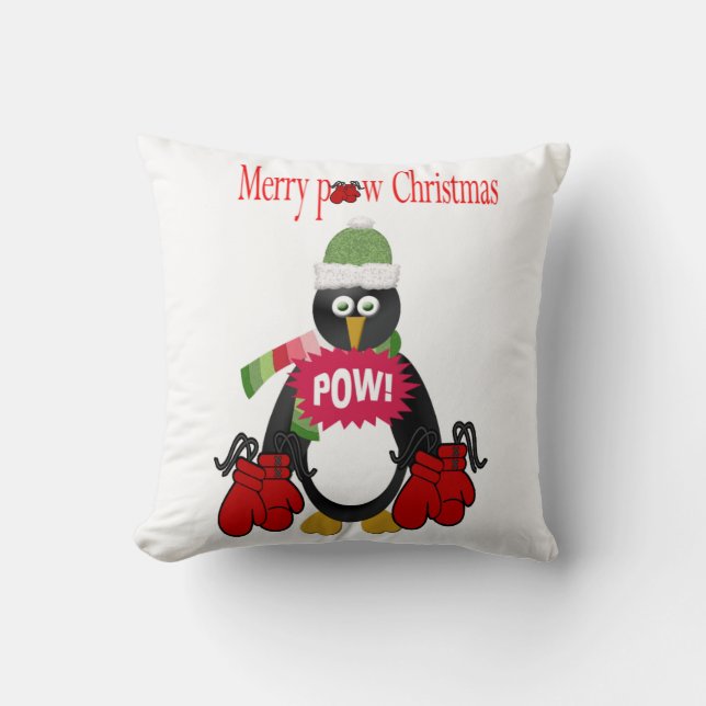 Joyeux Oreiller de Noël, Pow en boîte de pingouin (Recto)