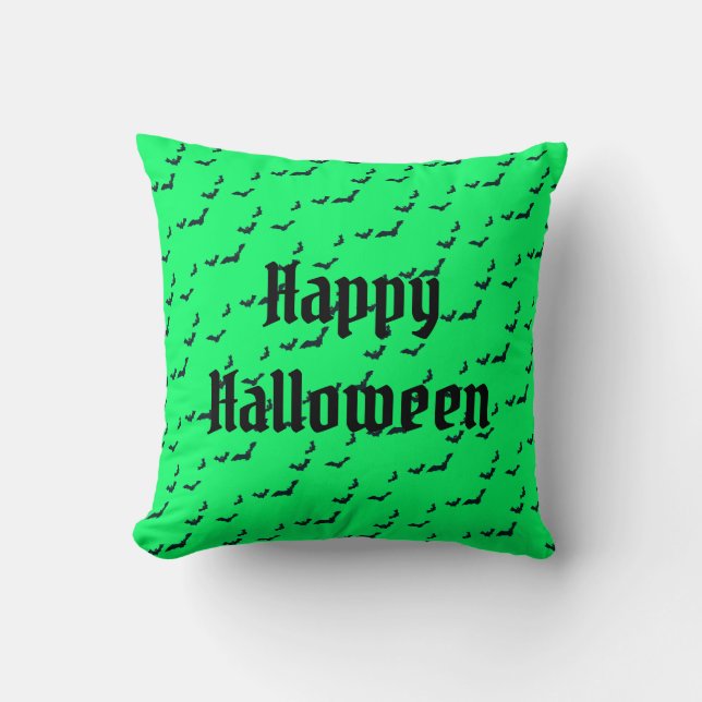 Joyeux Oreiller Éffrayant Jeu Halloween (Recto)