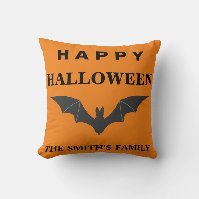 Joyeux Oreiller Halloween Personnalisé (Recto)