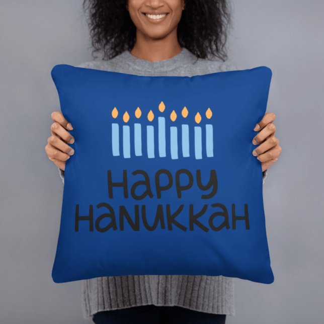 Joyeux Oreiller Hanoukka Whimsical Moderne (Créateur téléchargé)