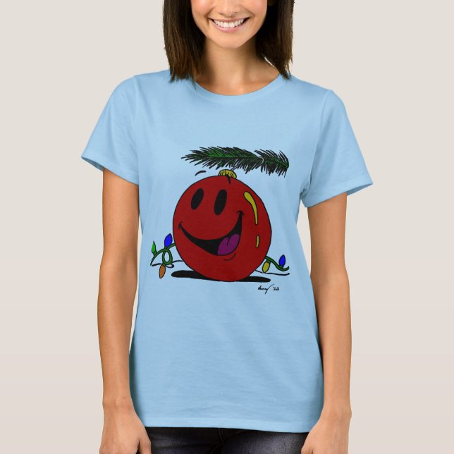 Joyeux Ornament Femme Poupée T-shirt (Devant)