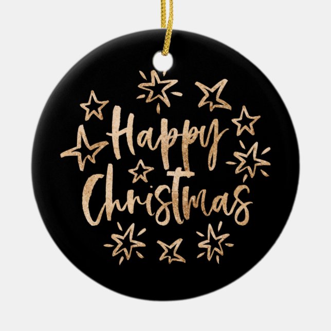 Joyeux ornement de Noël avec photo personnalisée (Devant)