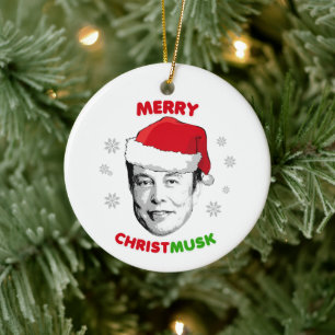 Joyeux ornement en céramique Christmusk