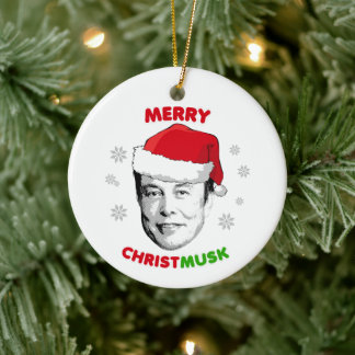 Joyeux ornement en céramique Christmusk