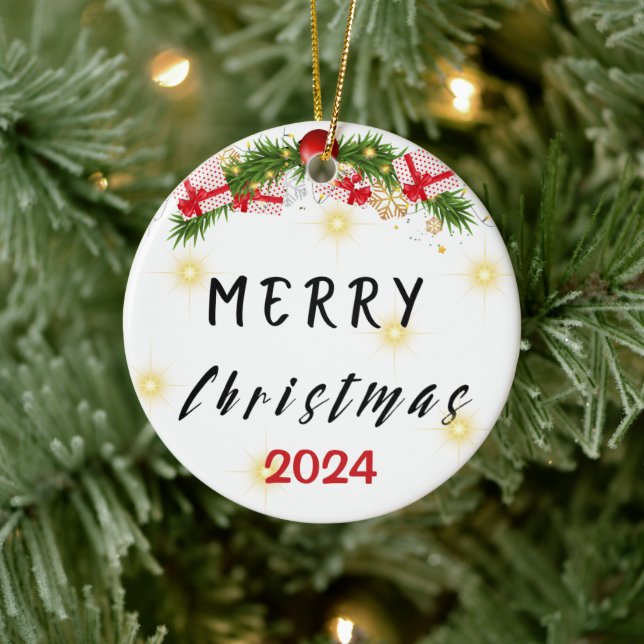 Joyeux ornement en céramique de Noël (Arbre)