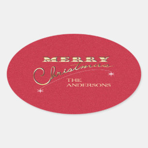 Joyeux ornement Vintage de Noël - Sticker