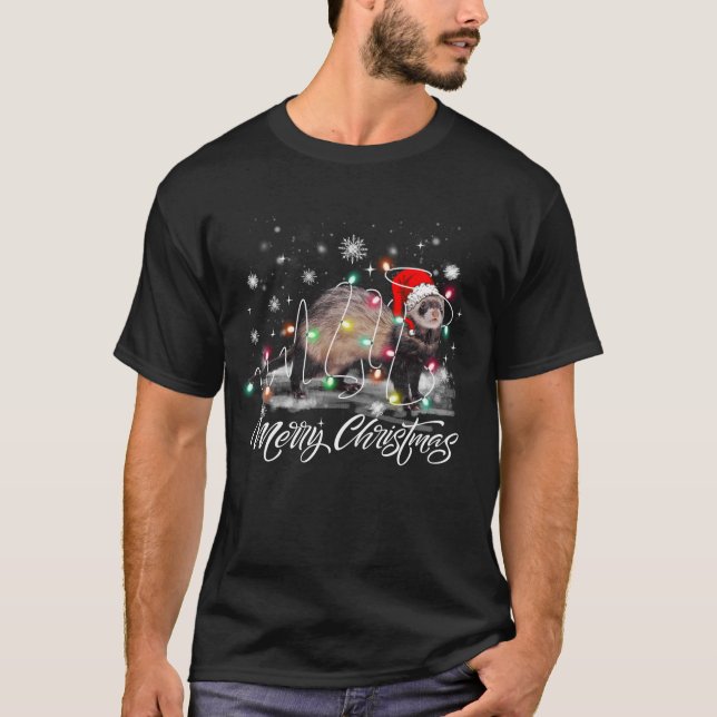 Joyeux Ottermas Noël Père Noël Otter Vilain Sweat (Devant)