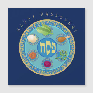 Joyeux Pâque Soirée Soirée Pesach Seder Magnétique