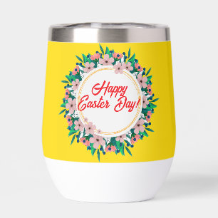 Joyeux Pâques Avec Cadre Floral-23046