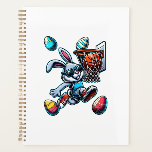 Joyeux Pâques Basket-ball Garçons Lapin de Pâques  (Devant)