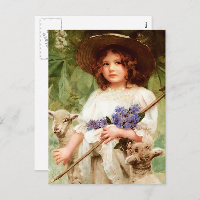 Joyeux Pâques. Carte postale Art (Devant / Derrière)