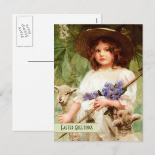 Joyeux Pâques. Carte postale Art