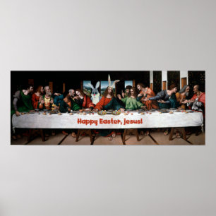 Joyeux Pâques, Jésus ! Poster drôle de Pâques