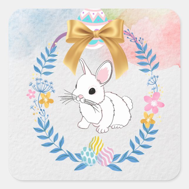 Joyeux Pâques, Sticker Bunny (Devant)