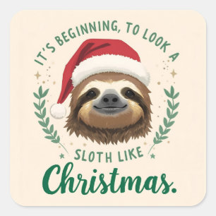 Joyeux Paresseux Noël, Autocollants