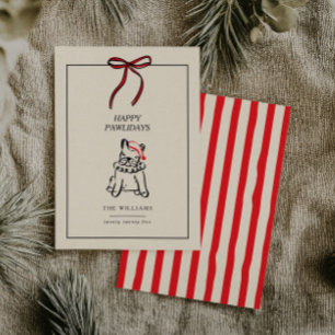 Joyeux Pawlidays Carte de Noël pour Famille de Chi