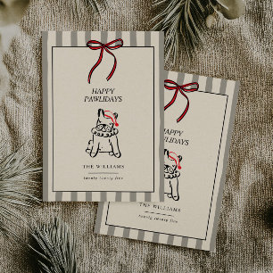 Joyeux Pawlidays Carte de Noël pour Famille de Chi