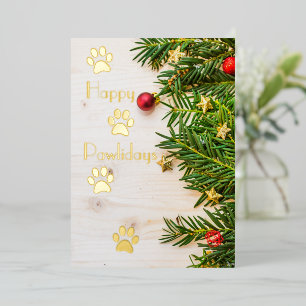 Joyeux Pawlidays Carte de voeux Foil Appartement d