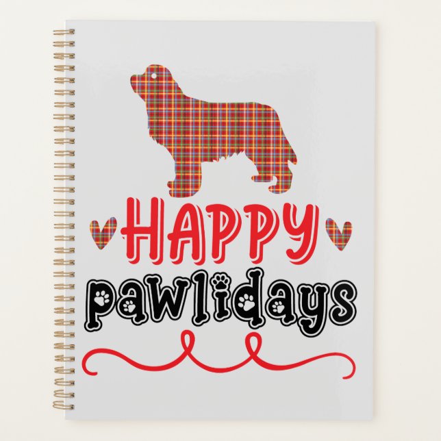 Joyeux Pawlidays | Jeu de mots amusant (Devant)