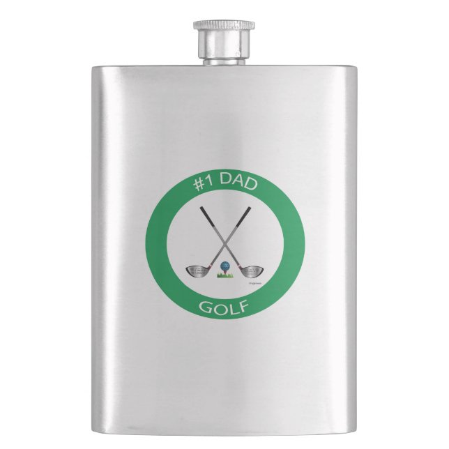 Joyeux Père's Day Golf Logo, Flacon Cool (devant)