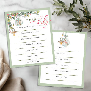 Joyeux petit Baby shower "Cher bébé" Carte de voeu