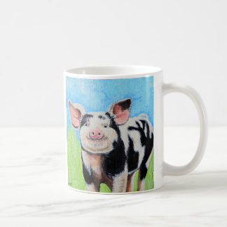 Joyeux Petit Cochon Peinture café Mug