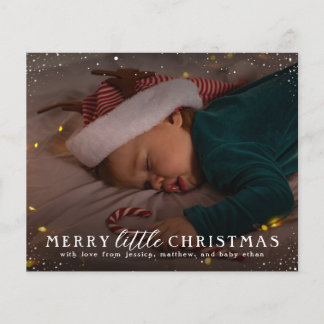 Joyeux petit Noël | Carte photo de vacances budgét