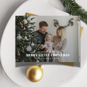 Joyeux petit Noël Carte photo superposition de fam