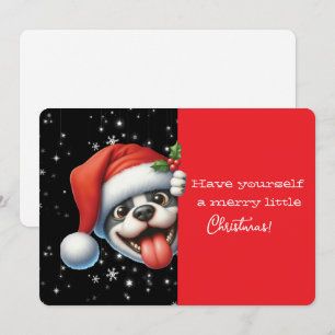 Joyeux petit Noël Chien grimaçant