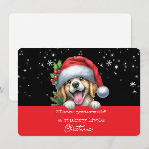 Joyeux petit Noël chien grimaçant