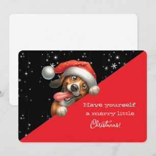 Joyeux petit Noël Chien grimaçant