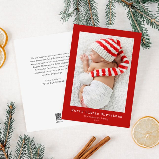 joyeux petit Noël faire-part de naissance (Créateur téléchargé)