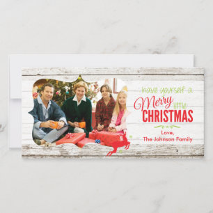 Joyeux petit Noël Rustique carte