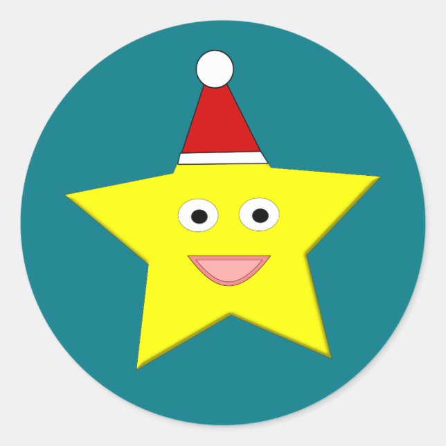 Joyeux Petit Stickers Star de Noël (Devant)