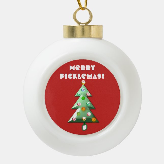 Joyeux Picklemas Ornement de vacances (Devant)