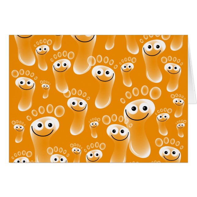 Joyeux pied orange (Devant horizontal)