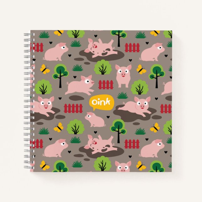 Joyeux Piglets Dans Le Carnet De Boue (Devant)
