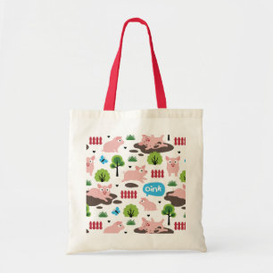 Joyeux Piglets Dans Le Sac fourre-tout De Boue