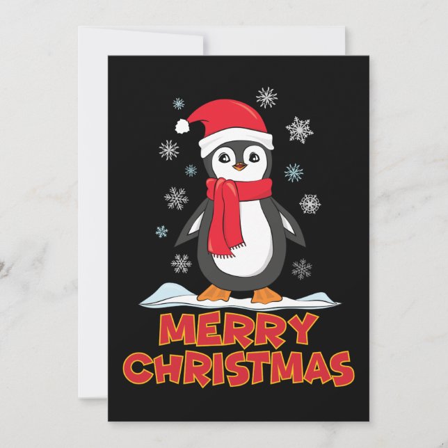 Joyeux Pingouin mignon de Noël (Devant)