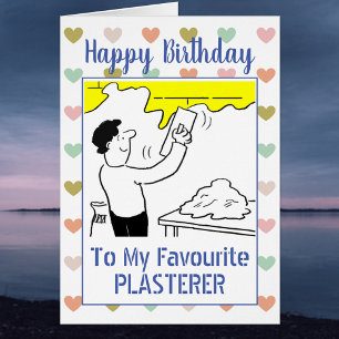 Joyeux Plasterer d'anniversaire
